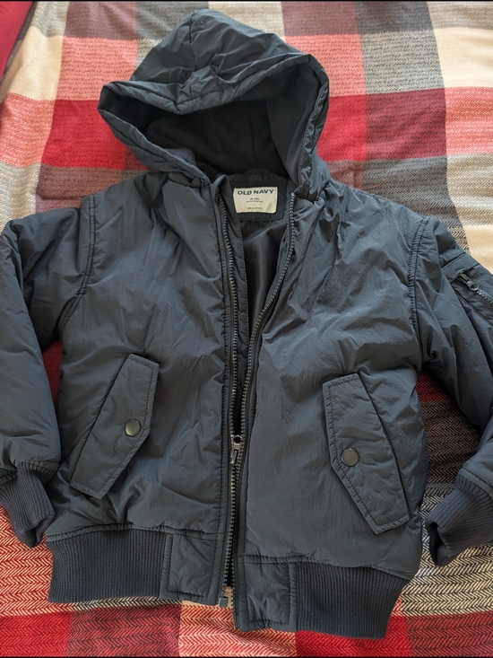 Old Navy Other - Old Navy Hooded Puffer Jacket in Charcoal Gray
